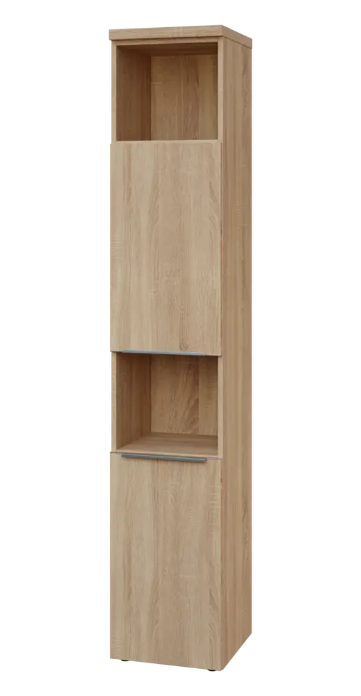 SIN 6 - 42DN2 kancelářská skříň, 2-dveřová/nika, levá, 2170x400x400, dub bardolino